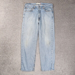 Levi's 550 Relaxed Fit 36x32 Light Wash Blue Denim Jeans